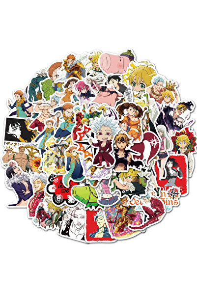 Choice 50 قطعة من ملصقات جرافيتي شخصية مستوحاة من أنمي الخطايا السبع المميتة،...