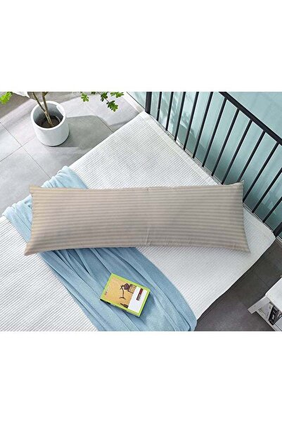 Hotel Linen Klub وسادة الجسم الطويلة من كرود، 45 × 120 سم، مصنوعة من ألياف ال...