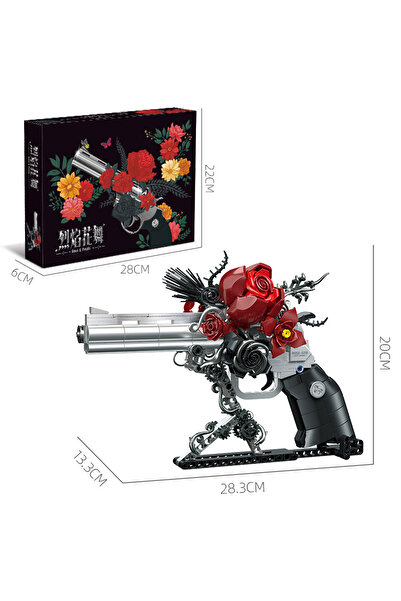 Choice With Box 631PCS mechanical building blocks assembly, fantasy rose left wheel model ornaments, childr