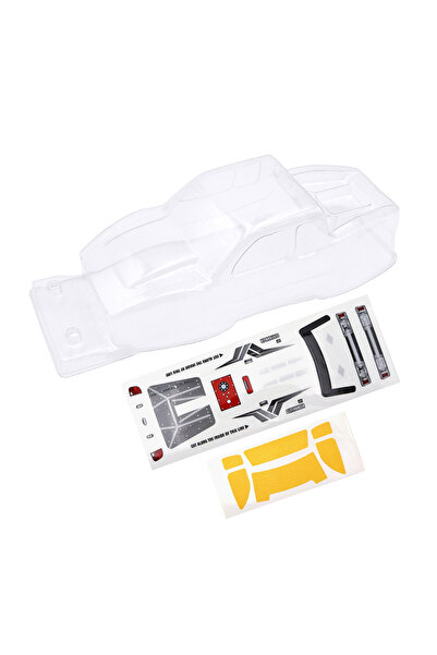 Choice هيكل بلاستيكي شفاف غير مطلي مع ملصق لسيارة زاحفة تعمل بالتحكم عن بعد ب...