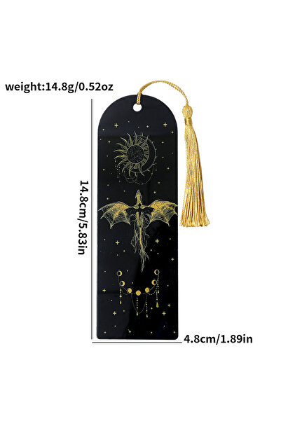 Choice SQ2134 فواصل كتب أكريليك بتصميم تنين الجناح الرابع، فواصل كتب خيالية ق...