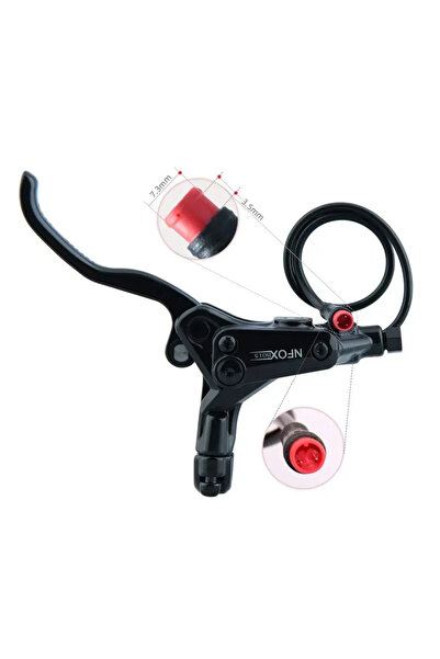 Choice فرامل قرصية هيدروليكية رباعية المكابس 2PL NFOX B015 للدراجات الكهربائي...