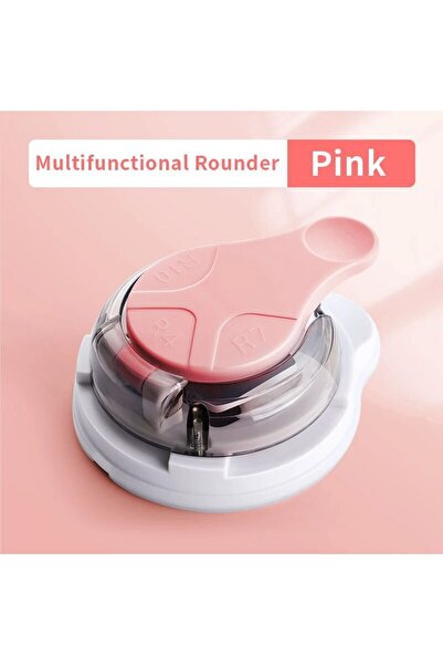 Choice 7003-pink 3-in-1 Multifunctional Corner Rounder R4/R7/R10 Plastic Punc...