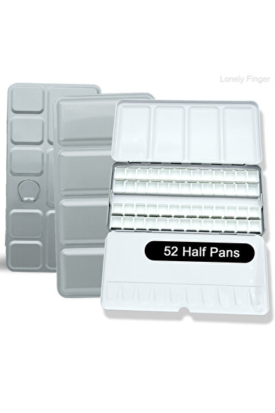 Choice 1pc Large Watercolor Palette with 14/26/28/52Wells Mixing Tray & Metal...