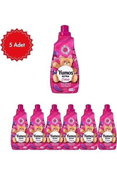 Yumoş Extra Konsantre Çamaşır Yumuşatıcısı Orkide 5 Adet x 1440 ml | 60 Yıkam...
