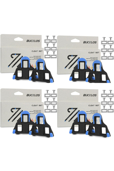 BUCKLOS طقم مسامير دراجة الطريق BH12-2 Degree 4 لدواسات SPD SL 0/2/6 °   دواس...