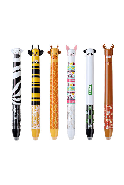 Choice مجموعة متنوعة من 6 قطع (ب) 6/12 قطعة/مجموعة 2 في 1 قلم جل قابل للمسح ب...