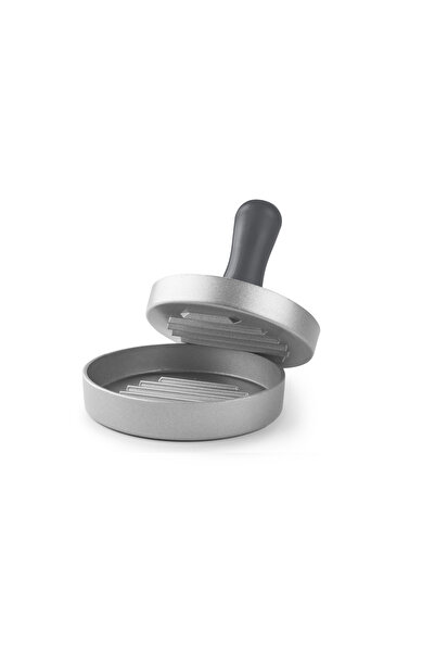 iBiLi -Accesorii presă hamburger, aluminiu/plastic, 9x8 cm, argintiu/negru