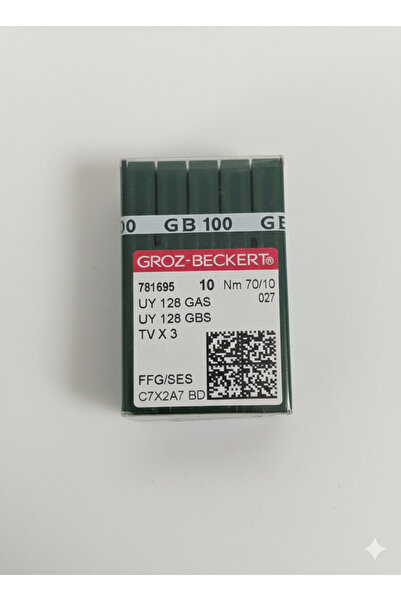 Groz Beckert UY 128-REŞME Sanayi dikiş makinası iğnesi ( 10 PAKET)