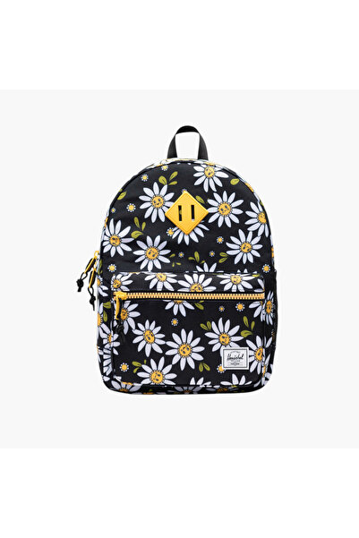 Herschel Supply Co. حقيبة ظهر من هيرشل سابلاي كو بنقشة زهور، مزودة بأحزمة قاب...