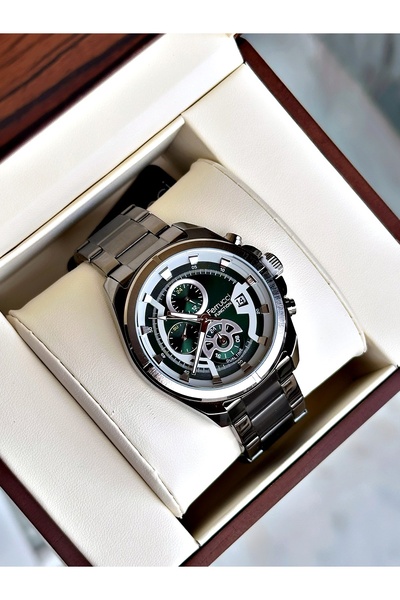 Ferrucci Functional Guaranteed Smoked Color Steel Cord Men's Wristwatch