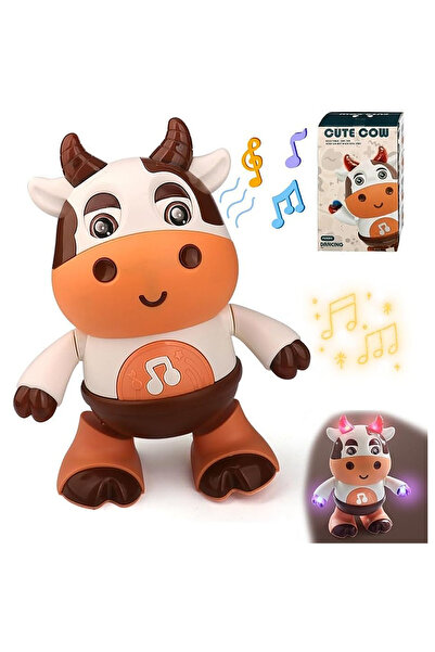Choice لعبة بقرة راقصة للأطفال RS-9021C - بقرة موسيقية كهربائية محشوة بأغانٍ ...