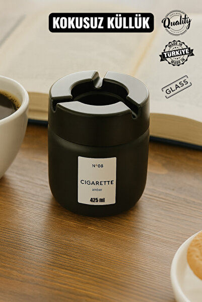 Yüzüncü Yıl Grup Glass Body Odorless Fireproof Plastic Lid Decorative Ashtray...