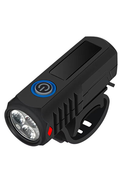 Choice طقم إضاءة دراجة قابل لإعادة الشحن عبر منفذ USB، مصباح أمامي مع مصباح خ...