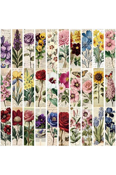 Choice 30 قطعة من فواصل الكتب بتصميم زهور عتيقة، مناسبة للطلاب، أدوات مكتبية،...
