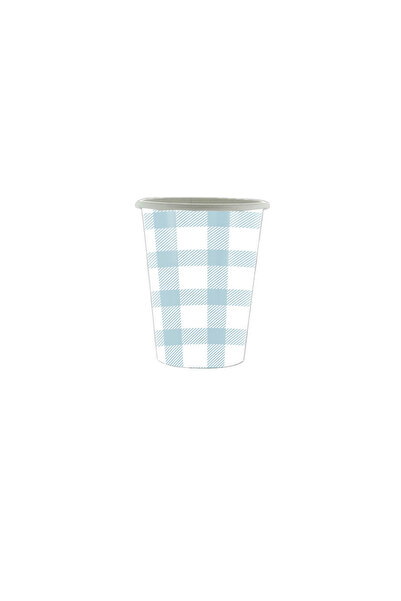 Choice ١٠ ملاعق، زينة حفلات عيد ميلاد جديدة بنمط شبكي أزرق، أدوات مائدة ورقية...