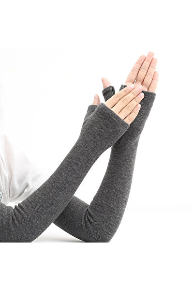 Choice رمادي داكن - زوج واحد من أكمام الذراع الشتوية السميكة المقاومة للبرد، ...