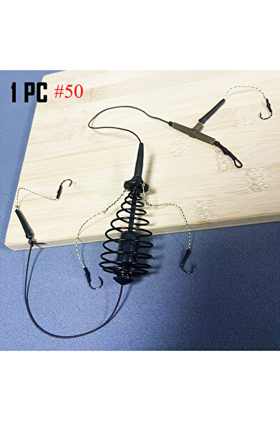 Choice رقم 50 قطعة واحدة #30/50 طقم تغذية رصاص أوروبي مدمج مع قفص طعم زنبركي ...