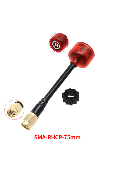 Choice4 هوائي SMA-RHCP-75mm Rush Cherry FPV 5.8G LHCP RHCP SMA طويل المدى للس...