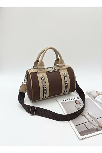 Handley Geantă de mână și de umăr elegantă pentru femei, cu curea tip coloană