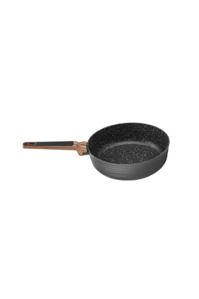 Fissman -Diamond deep frying pan, 24x7.2cm, aluminum, black