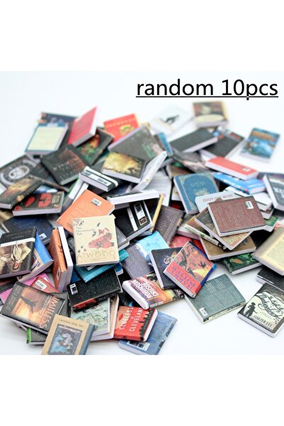 Choice ١٠ قطع عشوائية من المجلات والكتب والروايات المصغرة لبيوت الدمى بمقياس ...