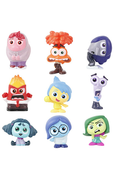 Hasbro 10pcs 9PCS Mini Inside Out 2 Action Figure Toy Cartoon Movie Joy Anxiety Anger Sadness Disgust Fear
