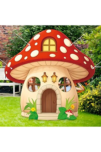 Choice إطار سيلفي أحمر على شكل فطر، ديكور حفلات، دعامة تصوير قماشية كبيرة من ...