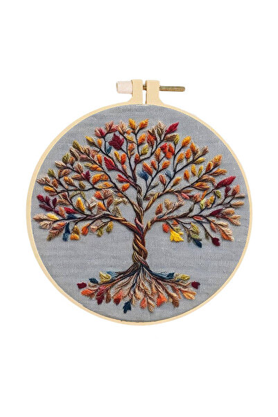 Choice مجموعة تطريز فنية مكونة من قطعة واحدة، مقاس 20×20 سم، تتضمن زهورًا وأش...