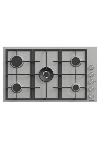 starway 5 Burners Side keys Built in Cooker, 87x52cm, Iron Cast Stand, Auto Burn, Total Safety