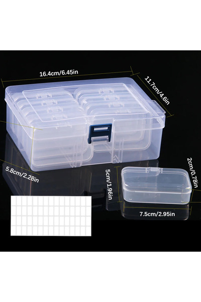 Choice 10G752 4/10/12/26 Grid DIY Diamond Painting Embroidery Storage Box, Na...