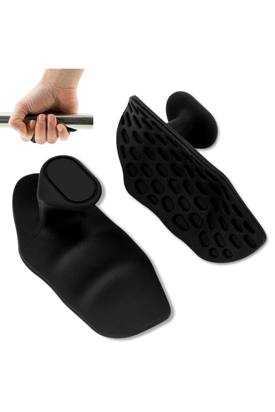 Choice مقابض سوداء مضادة للانزلاق لتقوية قبضة الأصابع، مناسبة للجمباز واللياق...