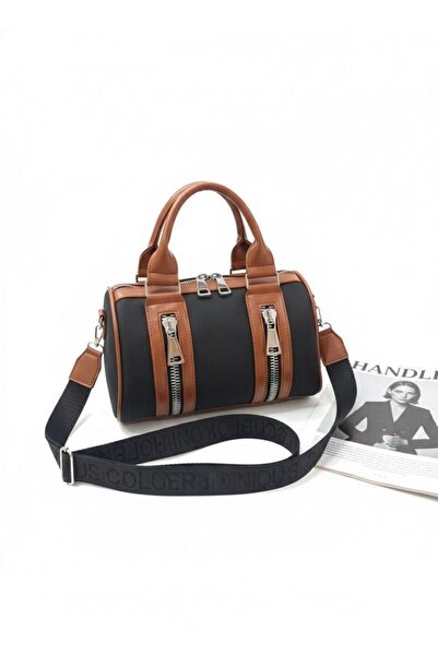 Handley Geantă de mână și de umăr elegantă pentru femei, cu curea tip coloană