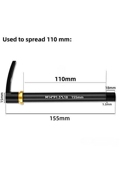 Choice ملحقات دراجات هوائية بتقنية CNC من Boost مقاس M15x110 مم، أسياخ تحرير سريع للدراجات الجبلية، محور MTB 12x142
