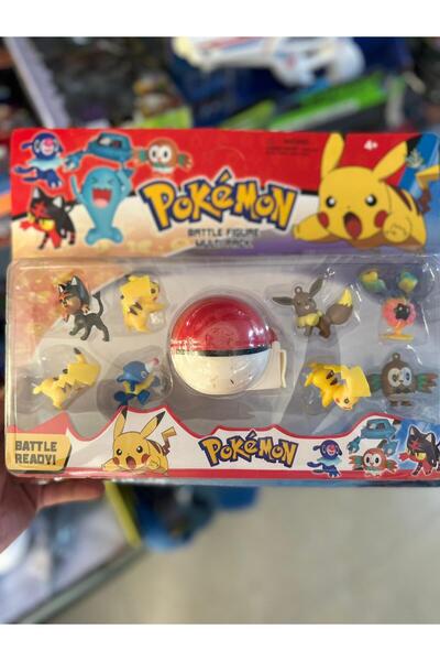 VARDEM OYUNCAK Pokémon Battle Figures Multi-Pack Set (8 Pieces)