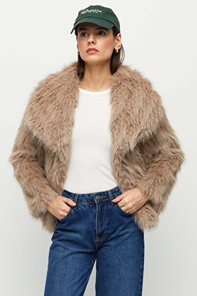 urban focus Şal Yaka Kürk Kaban