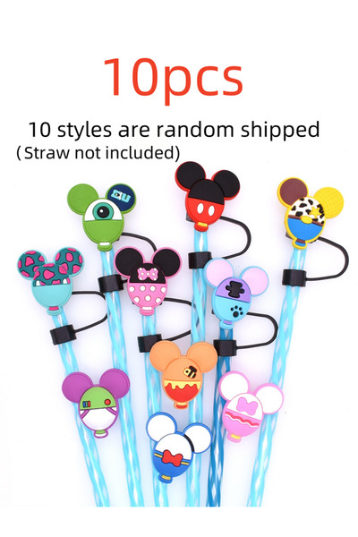 Choice ١٠ قطع ميكي ماوس، ٥/١٠ قطع/مجموعة، إكسسوارات طرف ماصة أنيقة وعصرية بتص...