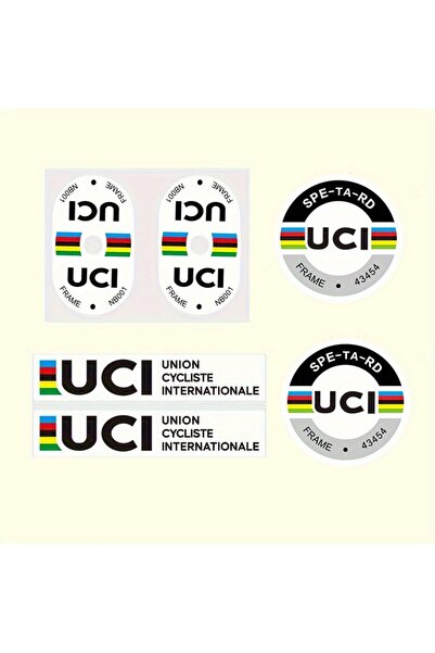 Choice 6 قطع/ورقة ملصقات صمامات دراجات الطرق UCI، ملصقات مقاومة للماء وواقية ...