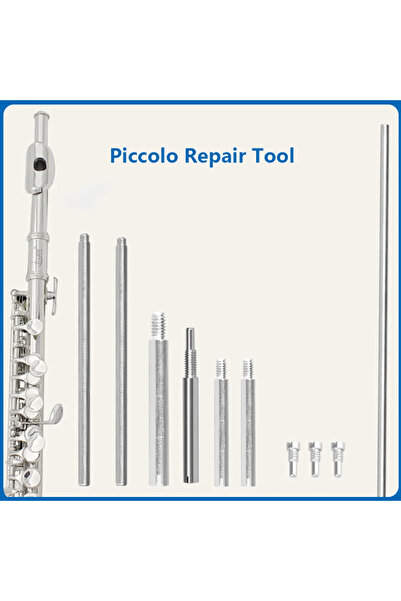 Choice مجموعة قطع غيار إصلاح آلة البيكولو من سليد، 10 قطع، تتضمن أدوات إصلاح ...