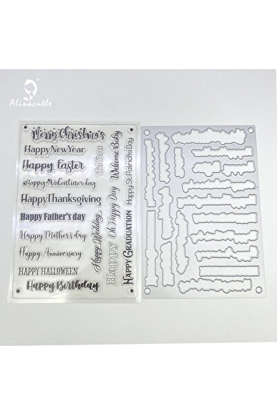 Choice Stamp with Die Cut Alinacutle Metal Cutting Die Cut With Clear Stamps ...