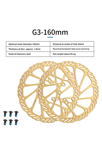 BUCKLOS فرامل قرصية هيدروليكية للدراجات G3-160MM-2PC، مقاس 160 مم و180 مم، من...