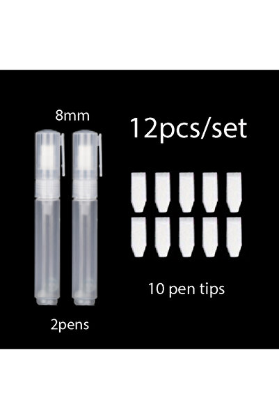 Choice مجموعة من 12 قلم جرافيتي بلاستيكي شفاف، مقاس 8 مم، بأطوال 3/5/8/10/15/...