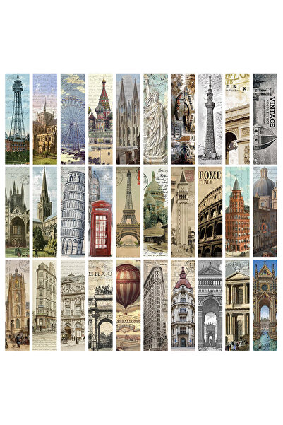 Choice 30 قطعة من فواصل الكتب المعمارية العالمية، مناسبة للقراءة والقراءة الم...