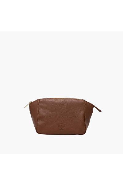 Herschel Supply Co. حقيبة أدوات تجميل من الجلد النباتي الصلب من شركة هيرشل سا...