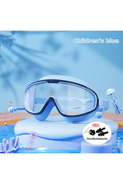 Choice نظارات سباحة خارجية زرقاء للأطفال، إطار كبير، مقاومة للماء، مضادة للضب...