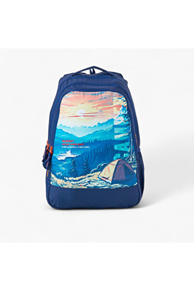 Wildcraft Graphic Print School Backpack with Adjustable Shoulder Straps - 21x34x48 cms