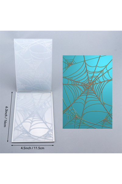 Choice مجلد نقش ثلاثي الأبعاد بحجم 6.3 × 4.5 بوصة، خلفية شبكة عنكبوتية لسجل ا...