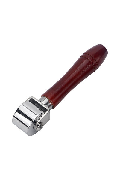 Choice 26MM 1pc manual leather edge roller, leather auxiliary edge pressing rolling tool, wooden handle, st