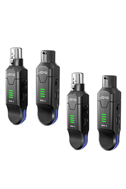 Joyo نظام ميكروفون لاسلكي MW-2 عدد 2، جهاز إرسال واستقبال لاسلكي بتقنية القفز التلقائي للتردد