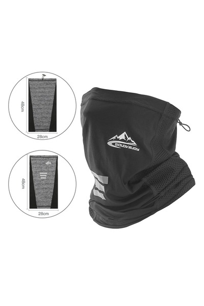 Choice قناع رأس أسود للدراجات الجبلية والتسلق والحماية من الشمس، مصنوع من حري...